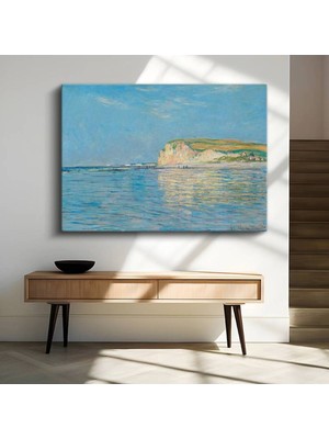 GülsenArt Claude Monet Pourville Sahili Deniz Manzarası Kanvas Tablo Duvar Tablosu Dekoratif Ressam Tablosu