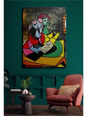 GülsenArt Kanvas Duvar Tablosu Tekli Hd Dijital Baskı Dikey Canvas Tablo Boho Klasik Modern Picasso 023