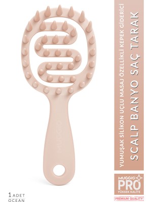 Muggio Scalp Banyo Saç Tarak Derin Masaj ve Kepek Giderici