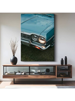 Chevrolet Impala Klasik Amerikan Araba Kanvas Tablo Detroit Otomotiv Kültürü Tablo