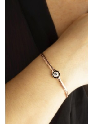 By Barun Kadın Gümüş Yassı Ezme Italyan 925 Ayar Bileklik