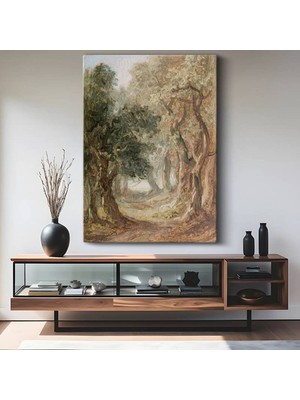 J.m.w. Turner Yeşil Orman Patikası Kanvas Tablo Duvar Tablosu Dekoratif Ressam Tablosu