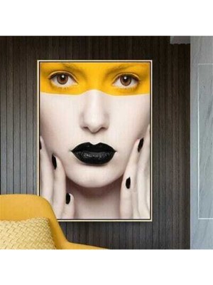 GülsenArt Fashion Woman Hd Baskı Kanvas Tablo Hd Dijital Baskı Dikey Kanvas Tablo1