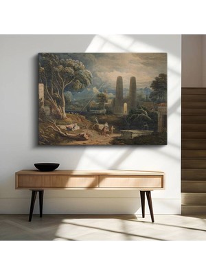 J.m.w. Turner Antik Kent Tarihi Manzara Kanvas Tablo Duvar Tablosu Dekoratif Ressam Tablosu