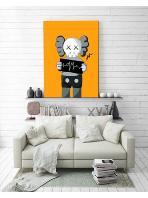 Kaws Energy Duvar Dekorasyonu Hd Dijital Baskı Dikey Kanvas Tablo Çocuk Odası Dekoru
