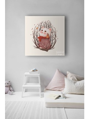 GülsenArt Modern Soyut Dekoratif Hd Baskı Kare Kanvas Tablo Oturma Odası Dekoru 123F