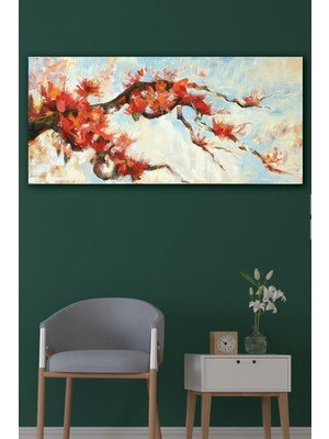 Asian Branch Hd Baskı Kanvas Tablo Hd Dijital Baskı Yatay Panoramik Kanvas Tablo Dekoratif