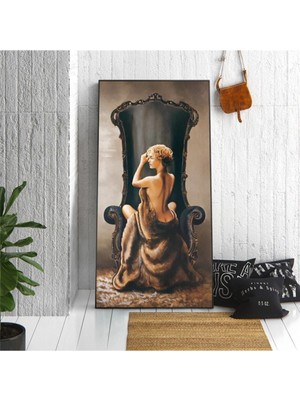 Women Hd Baskı Kanvas Tablo Hd Dijital Baskı Dikey Kanvas TABLO6543