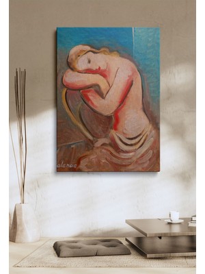 Kanvas Duvar Tablosu Tekli Hd Dijital Baskı Dikey Canvas Tablo Boho Klasik Modern 037