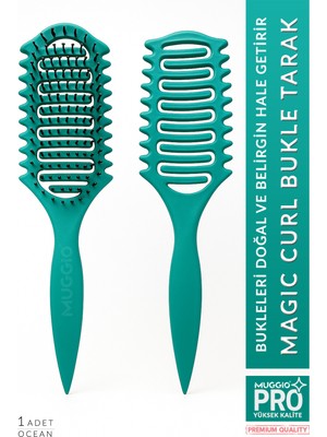Muggio Magic Curl Bukle Belirginleştirici Pro Saç Tarağı