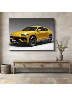 Lamborghini Urus Lüks Italyan Kanvas Tablo Sant'agata Suv Tasarımı Tablo