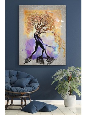 GülsenArt Salon Için Dikey Aşk Temalı Duvar Tablosu Hd Dijital Baskı Kanvas Tablo Oturma Odası Dekor