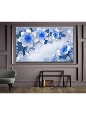GülsenArt Dekoratif Tasarım Çiçekler Hd Baskı Kanvas Tablo Hd Dijital Baskı Yatay Kanvas TABLO124