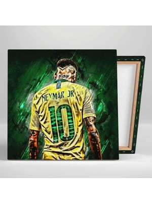 Brezilya Futbol Taraftar Hd Baskı Kanvas Tablo AR030176 Hd Dijital Baskı Kare Kanvas Tablo 42