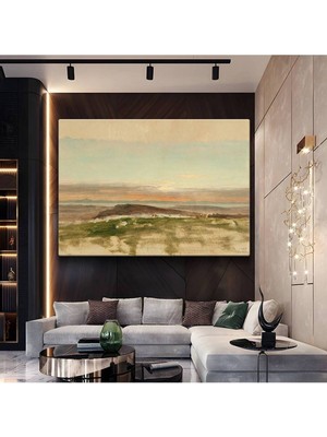 Jean-François Millet Kır Peyzaj Sanatı Kanvas Tablo Duvar Tablosu Dekoratif Ressam Tablosu