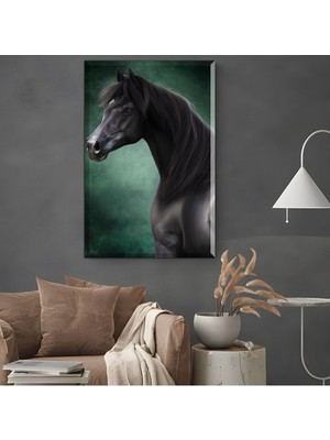 |şık At Tablosu 51 |çerçevesiz Hd Baskı Kanvas Tablo Hd Dijital Baskı Dikey Kanvas Tablo 777