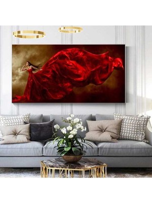 GülsenArt Dekoratif Red & Love Hd Baskı Kanvas Tablo Hd Dijital Baskı Yatay Kanvas Tablo