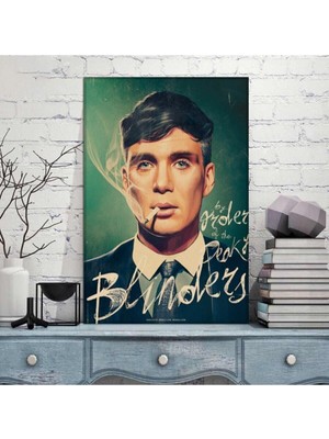 GülsenArt Peaky Blinders Ailesi Hd Dijital Baskı Dikey Kanvas Tablo Oturma Odası Dekoru