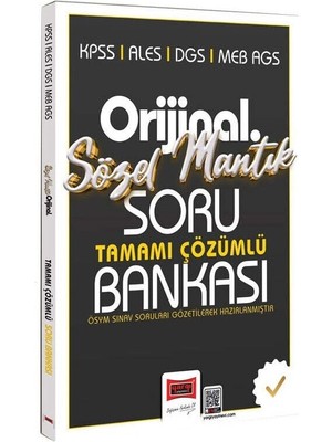 Yargı 2026 Kpss Meb-Ags Ales Dgs Sözel Mantık Orijinal Soru Bankası Çözümlü Yargı Yayınları