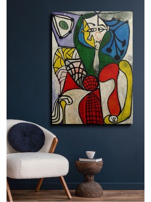 Kanvas Duvar Tablosu Tekli Hd Dijital Baskı Dikey Canvas Tablo Boho Klasik Modern Picasso 026