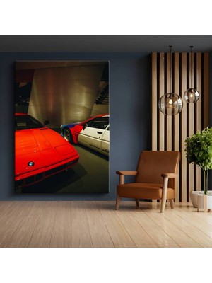 Bmw M1 Klasik Spor Araba Kanvas Tablo Bavyera Otomobil Koleksiyonu Tablo