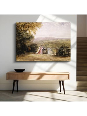 J.m.w. Turner Teras Manzara Görünümü Kanvas Tablo Duvar Tablosu Dekoratif Ressam Tablosu