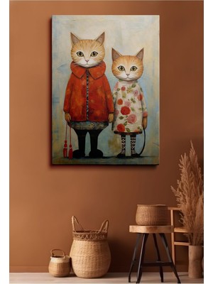 Kanvas Duvar Tablosu Tekli Hd Dijital Baskı Dikey Canvas Tablo Boho Klasik Modern 130