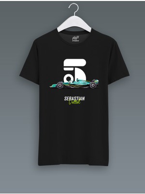 FNBX Sebastian Vettel AMR22 Yeşil T-Shirt