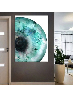 Göz Hastanesi, Göz Sağlığı Merkezi Tabloları 9 Hd Dijital Baskı Dikey Kanvas Tablo