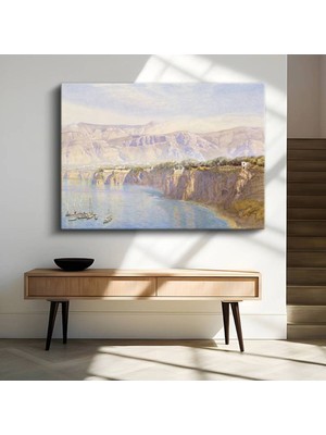 J.m.w. Turner Akdeniz Kıyısı Deniz Manzarası Kanvas Tablo Duvar Tablosu Dekoratif Ressam Tablosu