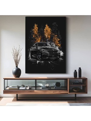 Bmw M Serisi Spor Araba Kanvas Tablo Alman Otomotiv Performansı Tablo