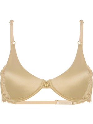 Feu De Elu Le Passe Ten Dantel Detaylı Saten Balconette