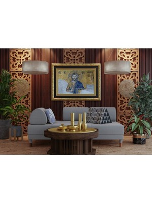 Mozaik Çizim Dekoratif Hd Baskı Kanvas Tablo Hd Dijital Baskı Yatay Kanvas Tablo 5643