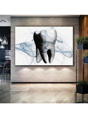 GülsenArt Diş Hekimi Diş Tabibi Poliklinik Hd Baskı Kanvas Tablo Hd Dijital Baskı Yatay Kanvas TABLO4513