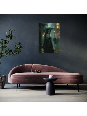 Eski Çağ Gotik Kadın Portresi Hd Baskı Kanvas Tablo Hd Dijital Baskı Dikey Kanvas Tablo