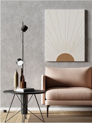 GülsenArt Hd Baskı Kanvas Tablo Yarım Güneş Temalı 316 Hd Dijital Baskı Dikey Kanvas Tablo 5412