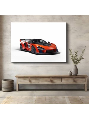 Mclaren Senna Yarış Teknolojili Kanvas Tablo Ingiliz Süper Otomobil Mühendisliği Tablo