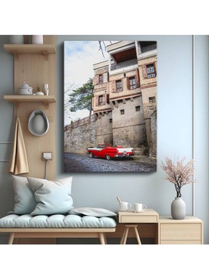 Ford Fairlane Klasik Amerikan Araba Kanvas Tablo Detroit Otomotiv Mirası Tablo