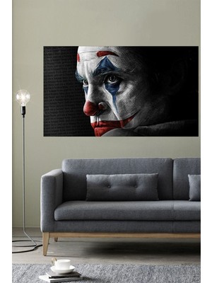 Dekoratif Joker Salon Oturma Odası Ofis Hd Dijital Yatay Baskı Kanvas Tablo