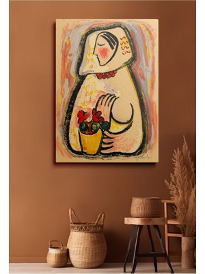 Kanvas Duvar Tablosu Tekli Canvas Tablo Boho Hd Dijital Baskı Dikey Klasik Modern 034