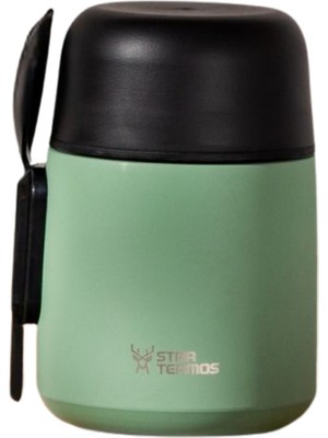 Star Termos 500 ML THERMBOX YEMEK & MAMA TERMOSU - YEŞİL | 6 Saat sıcak ve 12 Saat soğuk muhafaza