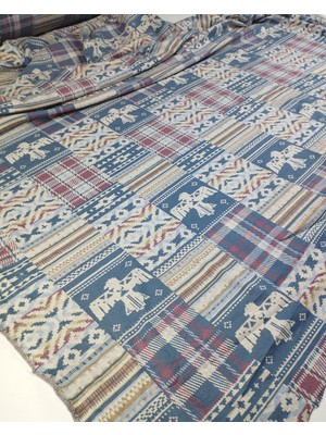 Kumaş Parça Çok Renkli Jakarlı Örme Kumaş En: 145 cm