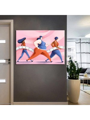 GülsenArt Beslenme Uzmanı ve Diyetisyen Dekorasyon Tabloları Kns-67 Hd Dijital Baskı Yatay Kanvas Tablo 7462