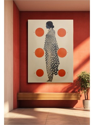 Kanvas Duvar Tablosu Tekli Canvas Tablo Boho Hd Dijital Baskı Dikey Klasik Modern 005