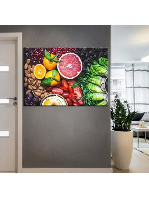 GülsenArt Beslenme Uzmanı ve Diyetisyen Dekorasyon Tabloları Kns-04 Hd Dijital Baskı Yatay Kanvas Tablo 421
