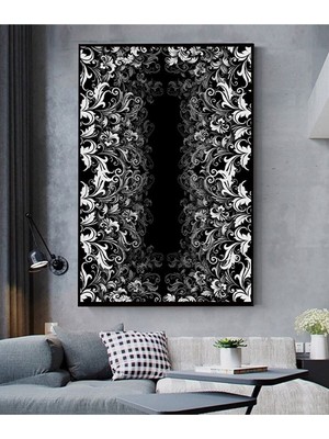 Dekoratif Soyut Sanat Ahşap Hd Baskı Kanvas Tablo Hd Dijital Baskı Dikey Kanvas Tablo 99*