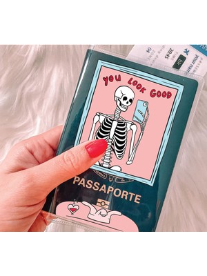 Nurdic Tüm Ülke Pasaportları ile Uyumlu Şeffaf Pvc Cepli Pasaport Kılıfı Kabı - Youlookgood
