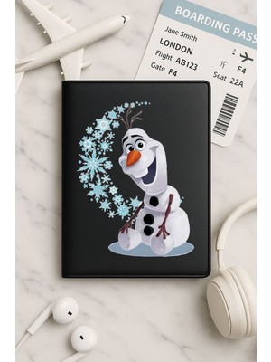 Nurdic Tüm Ülke Pasaportları Için Siyah Vinleks Deri Pasaport Kılıfı Kabı Olafcım