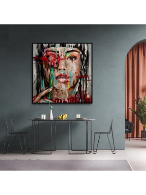 Yağlı Boya Görünümlü Boya Görünümlü Tablo Hd Dijital Baskı Kare Kanvas Tablo Salo Dekor 897