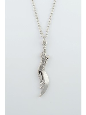 IDR Lol Savaş Kılıcı Gümüş Kaplama Düz Zincir Kolye